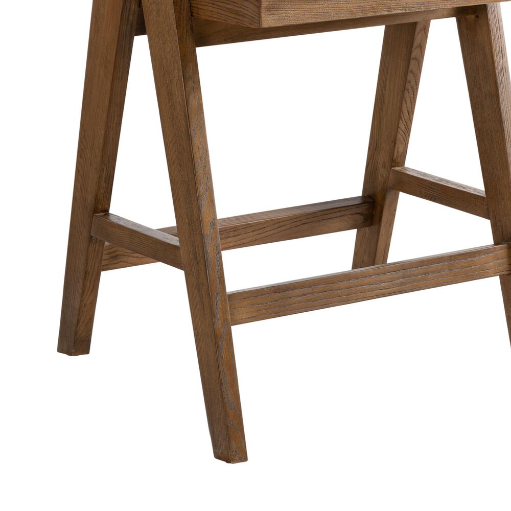 Armen Living Harley 26" Counter Height Stool in Nutmeg Brown, , large