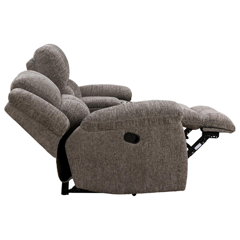 Simeon Collection Buster Manual Reclining Console Loveseat in Cabot Stone, , large