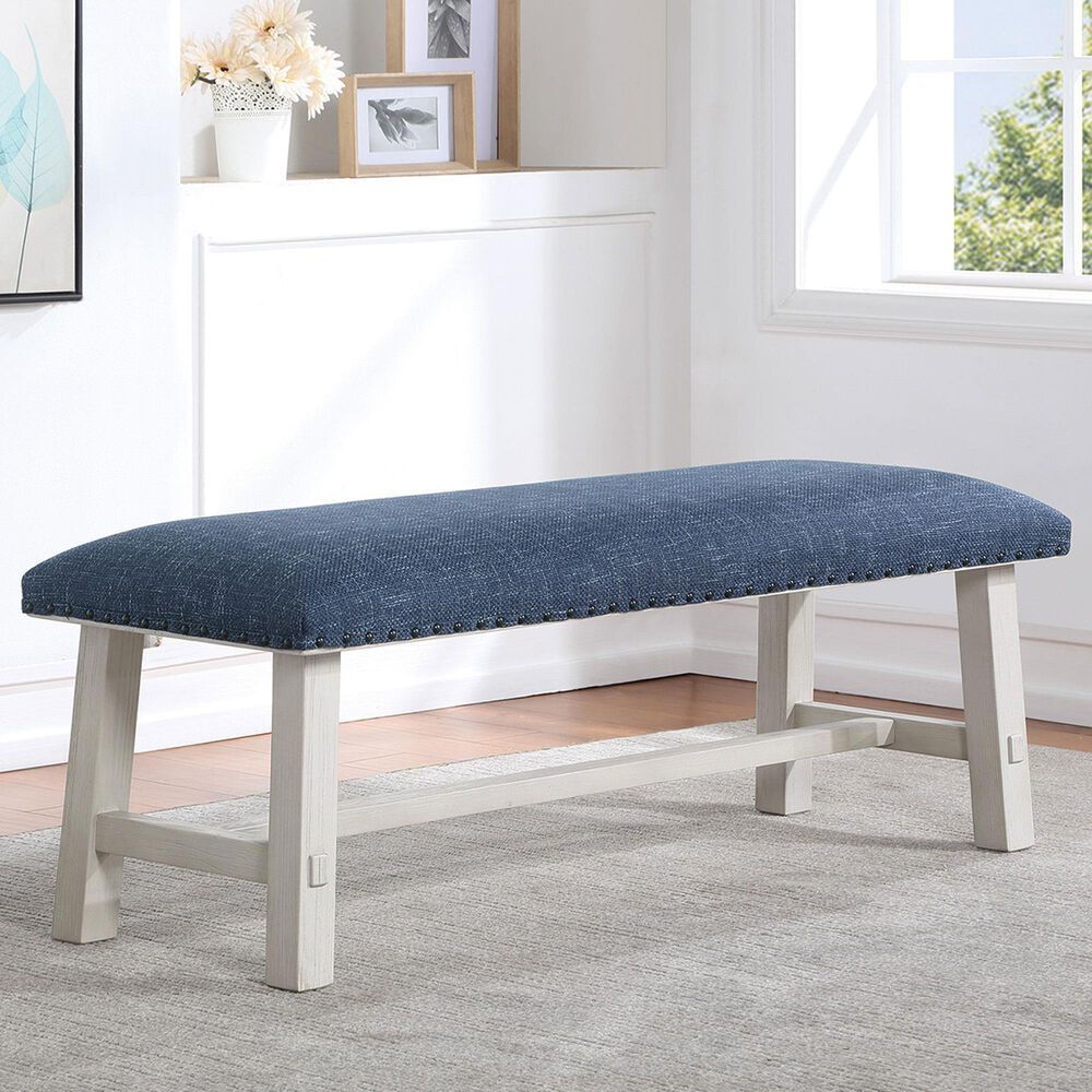 OSP Home Callen Bench in White Wash, , large