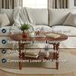 Forma & Co Turn Wood Coffee Table in Cocoa Brown, , large