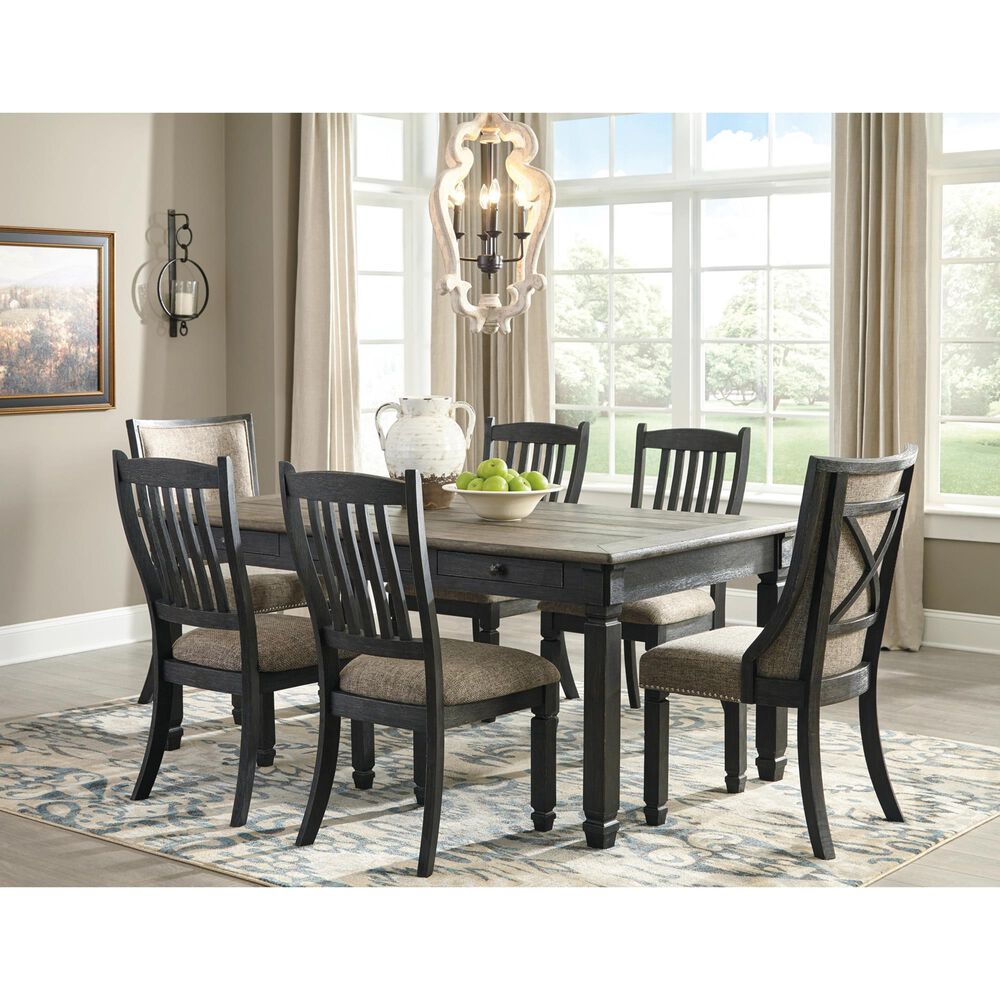 Ashley Tyler Creek Dining Chair Set of 2 in Black and Grayish Brown, , large