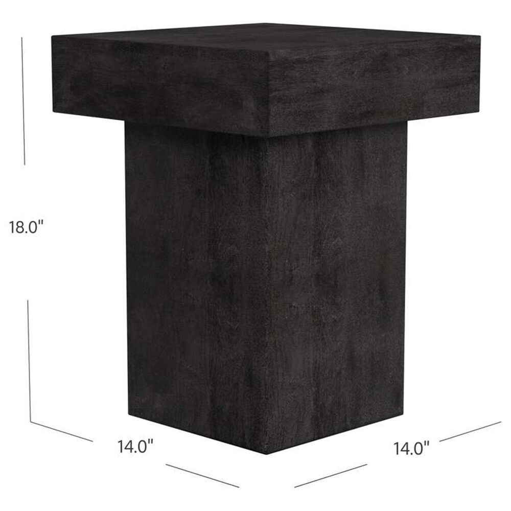 Bassett Mirror Company Padula Small End Table in Dusty Black, , large