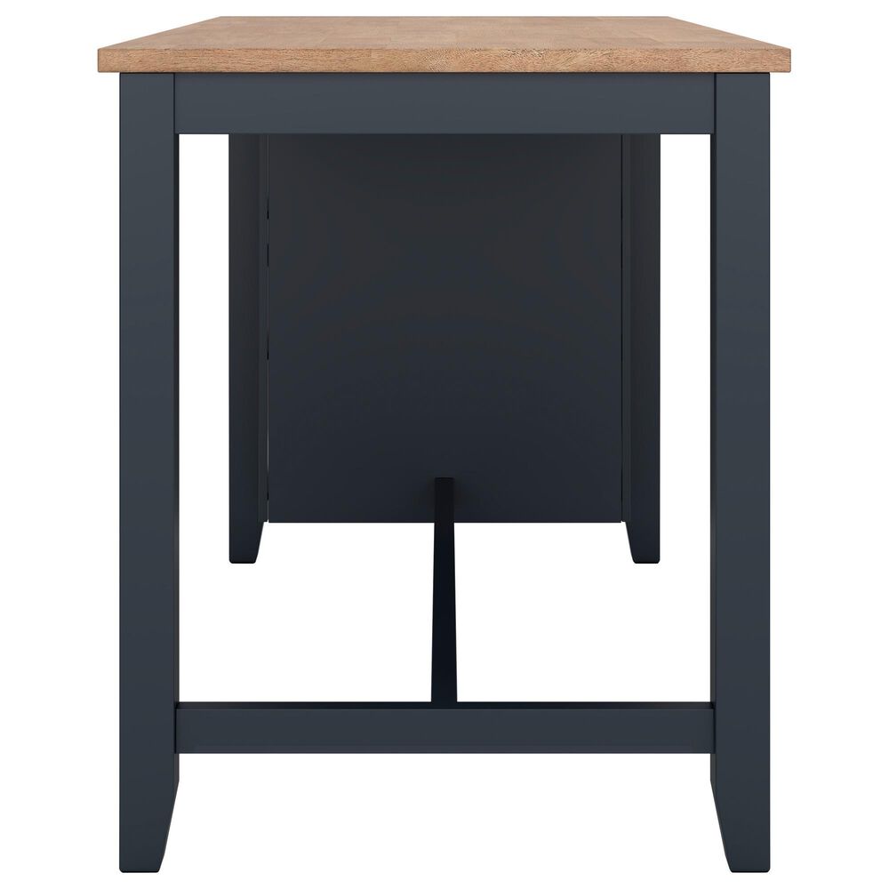 Ashley Gesthaven Counter Height Table in Light Natural and Dark Blue - Table Only, , large