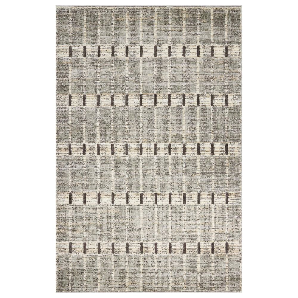 Loloi Bleecker Sage and Granite 4" x 6" Area Rug, , large