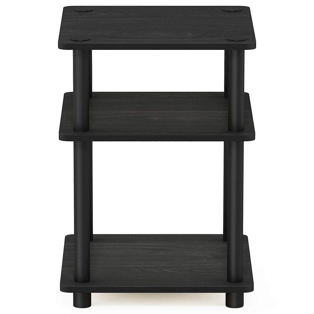 HOMLUX 3-Tier Side Table in Black, , large