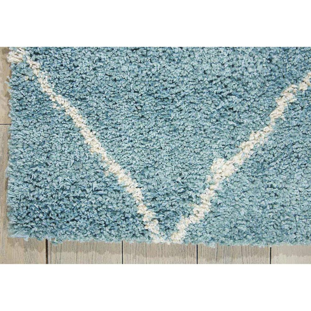 Nourison Brisbane BRI03 8&#39;2&quot; x 10&#39; Aqua Area Rug, , large