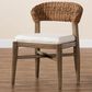 Baxton Studio Chloe Side Chair in Walnut Brown and Natural Brown, , large