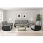 Mayberry Hill Hornet Manual Reclining Sofa in Grey, , large