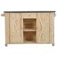 Hearth and Haven Outdoor Kitchen Island with Stainless Steel Top in Natural, , large