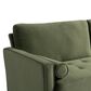 Lifestyle Solutions Langford Stationary Velvet Sofa in Olive, , large