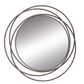 Maple and Jade Metal Round Wall Mirror, , large
