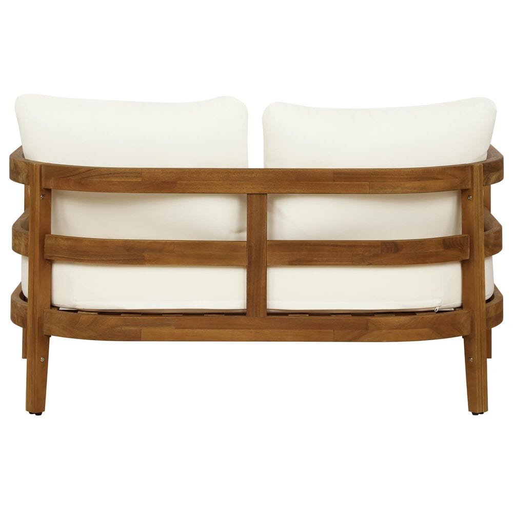 Linon Home Decor Breton 2-Piece Outdoor Conversation Set in Brown, , large