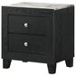 Crown Mark Cadence 2-Drawer Nightstand in Black, , large