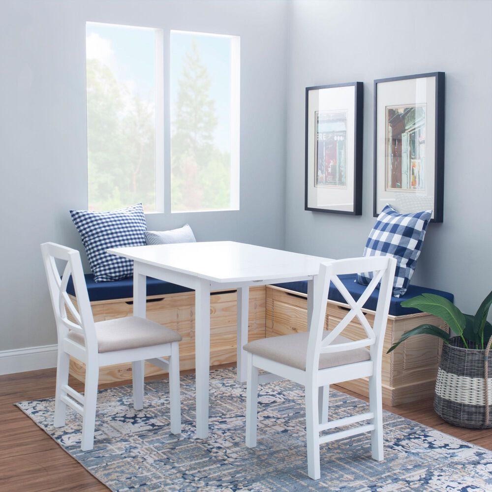 Linon Home Decor Tobin 5-Piece Nook Cushion Set in Navy Blue, , large