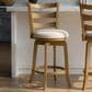 Armen Living Melindra Swivel Counter Height Stool in Putty Brown, , large
