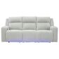 Ashley Forest Lake Power Reclining Sofa with Adjustable Headrest in Alloy Velvet, , large