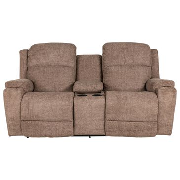 La-Z-Boy Dorian Manual Reclining Loveseat with Console in Mushroom, , large