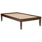 Linon Home Decor Polly Twin Platform Bed in Rich Walnut, , large