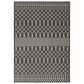 Nourison Positano Southwestern Black 8" x 10" Indoor/Outdoor Area Rug, , large