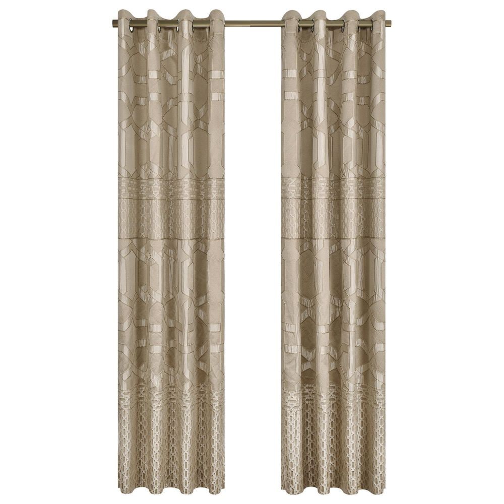 J. Queen New York Olympus Grommet Window Panel Pair in Sand, , large
