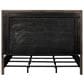 Furniture Worldwide Montclair Queen Panel Bed in Embossed Cocoa and Smoked Gold, , large