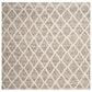 Safavieh Natura NAT711A 6" Square Ivory and Stone Area Rug, , large