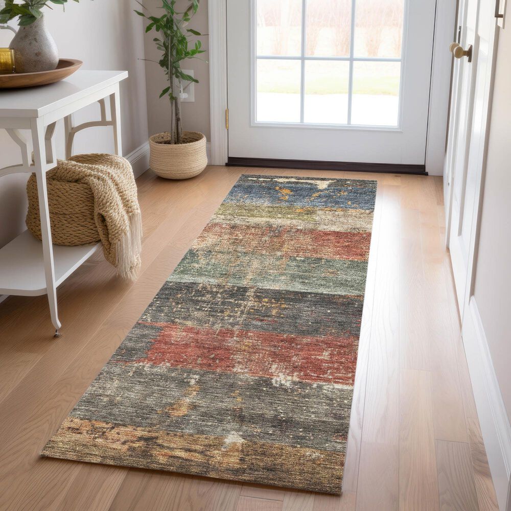 Dalyn Rug Company Nouveau NV6 2&#39;3&quot; x 7&#39;6&quot; Fern Indoor/Outdoor Runner, , large