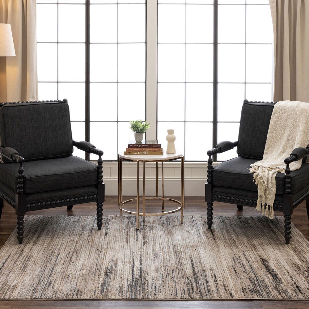 Karastan Cleo R1192 5&#39; 3&quot; X 8&#39; Cream Area Rug, , large