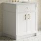 James Martin Bellshire 30" Single Bathroom Vanity in Bright White with 3 cm Lime Delight Silestone Top and Rectangular Sink, , large