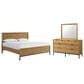 Hawthorne Furniture Newport 3-Piece King Panel Bedroom Set in Natural Oak, , large