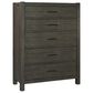 Riva Ridge Mill Creek 5 Piece Queen Low Profile Bed Set with 2-Drawer Nightstand in Carob, , large