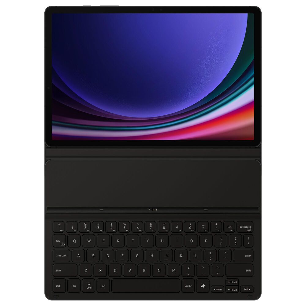 Samsung Book Cover Keyboard Slim for Galaxy Tab S9/S9 FE in Black, , large
