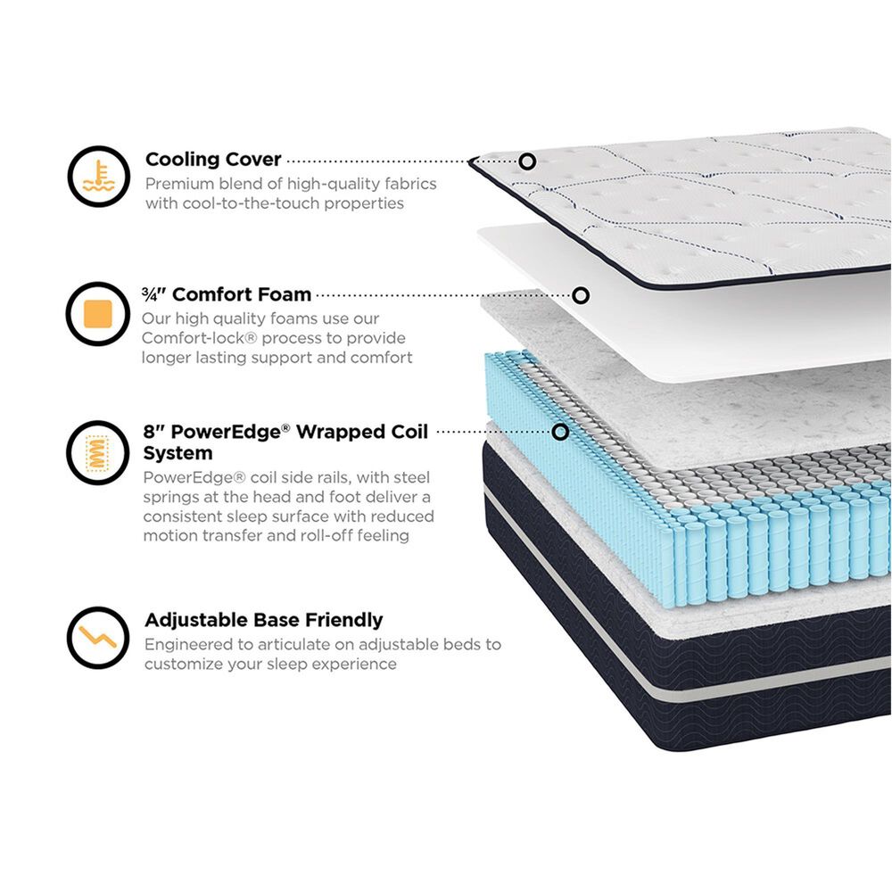 Southerland Signature Colonial Firm Twin Mattress with High Profile Box Spring, , large