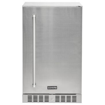 Coyote Outdoor 4.1 Cu. Ft. Outdoor Built-In Compact Refrigerator with Right Hinge in Stainless Steel, , large