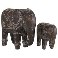 Maple and Jade Eclectic Ceramic Sculptures in Brown