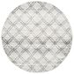 Safavieh Adirondack ADR105P-4R 4" x 4" Silver/Charcoal Round Rug, , large