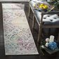 Safavieh Aria ARA172B 2" x 8" Blue and Multicolor Runner, , large