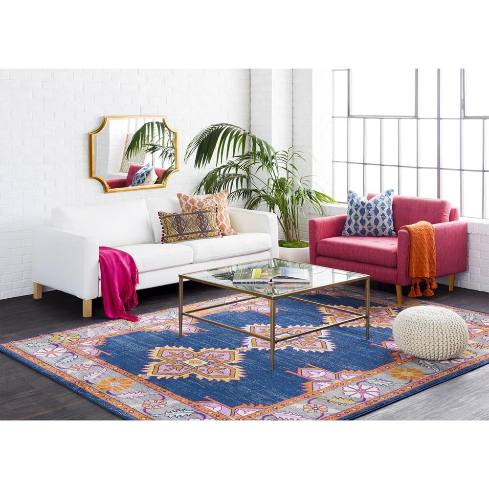 Surya Harput HAP-1037 7&#39;10&quot; x 10&#39;3&quot; Blue and Gray Area Rug, , large