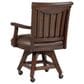 Radius Gettysburg Caster Swivel Game Chair in Distressed Dark, , large