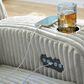 Ashley Forest Lake Power Recliner with Adjustable Headrest in Alloy Velvet, , large