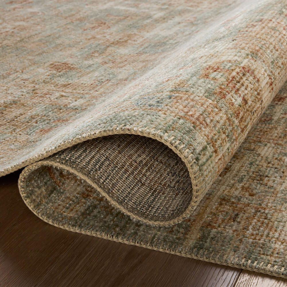 Loloi Heritage 10&#39; x 14&#39; Aqua and Terracotta Area Rug, , large