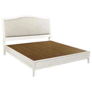 Riva Ridge Charlotte Upholstered Full Bed in White, , large