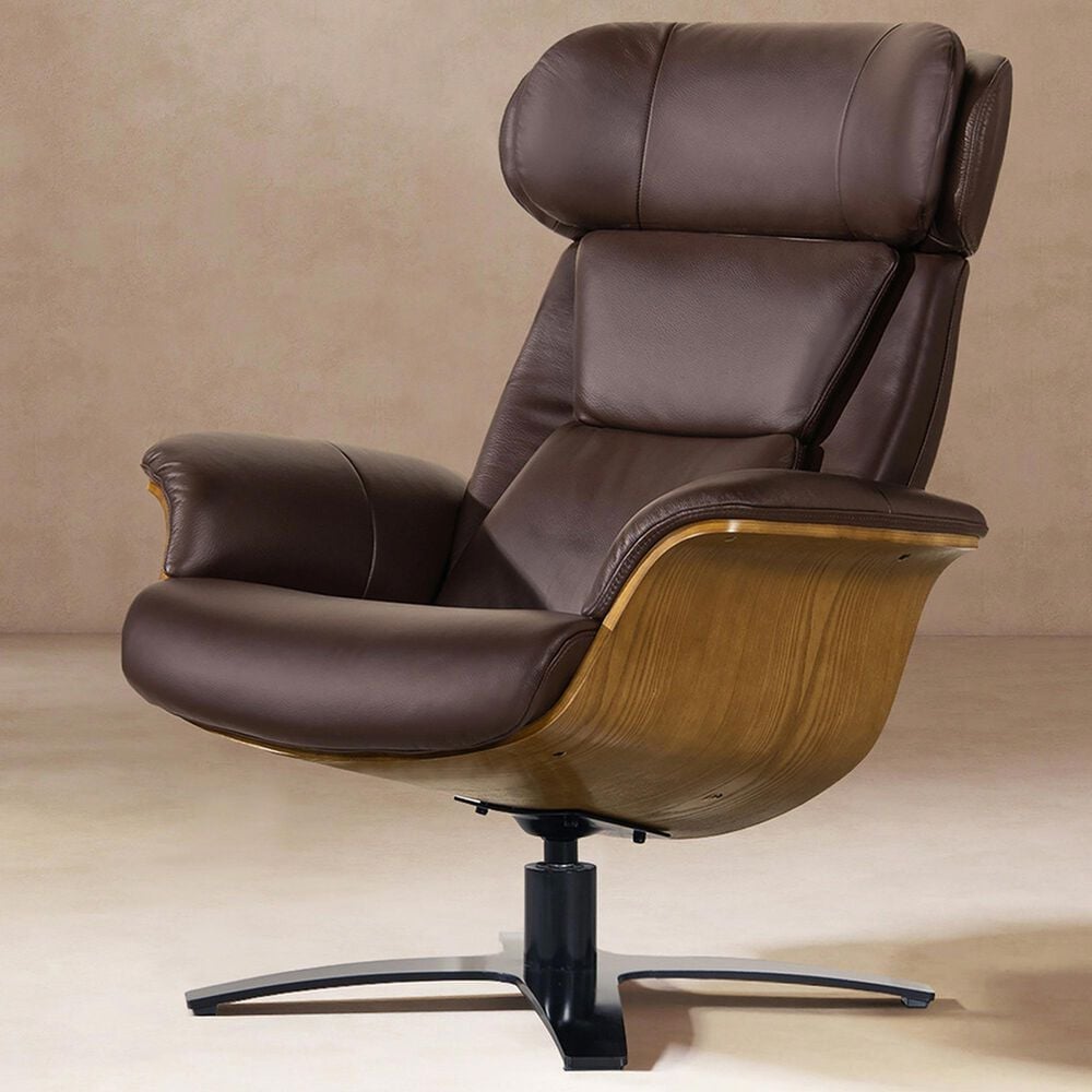 Jennifer Taylor Home Jovan Manual Recliner Lounge Chair in Cacao Espresso Brown, , large