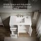 Kohler Seer 36" Single Bathroom Vanity in White with 3 cm Pure White Quartz Top and Rectangular Sink, , large