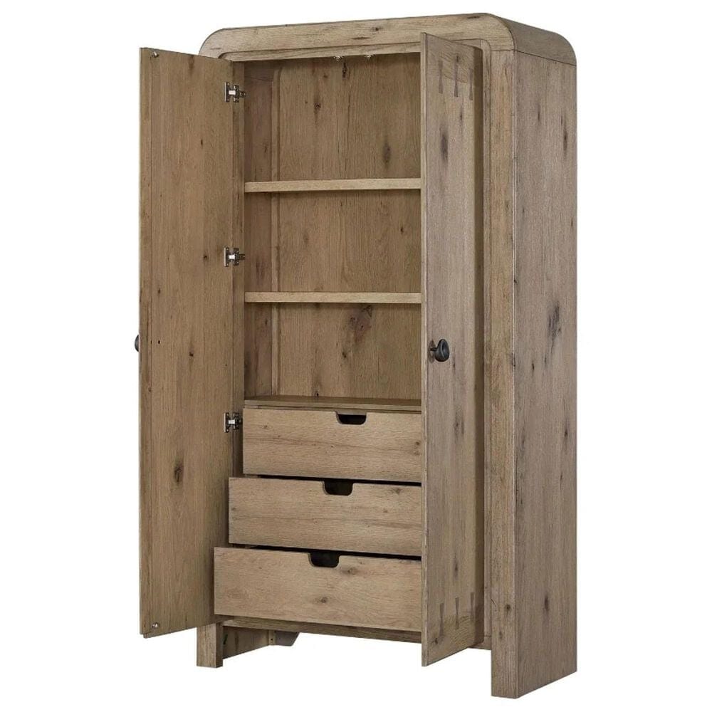 Sterling Timber Pagosa 2 Door Armoire in English Knotty Oak, , large
