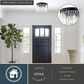 Vaxcel Allerton 3-Light Flush Mount in Matte Black, , large