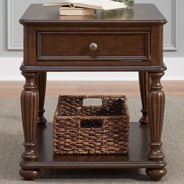 Belle Furnishings Allington 1-Drawer End Table in Satin Sienna, , large