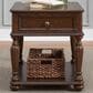 Belle Furnishings Allington 1-Drawer End Table in Satin Sienna, , large