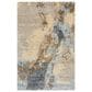 Nourison Silk Shadows 3"9" x 5"9" Beige and Blue Area Rug, , large