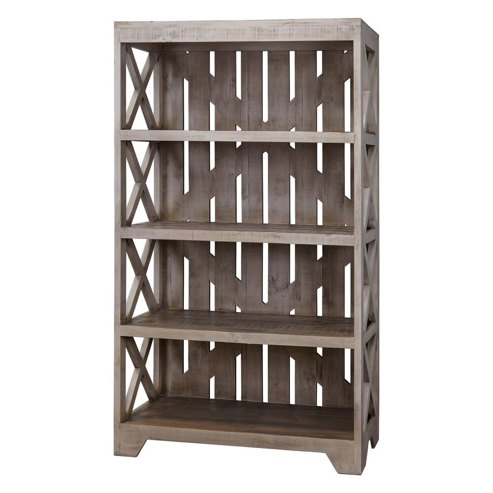 Rustic Imports Crate Bookcase in Old Gray, , large